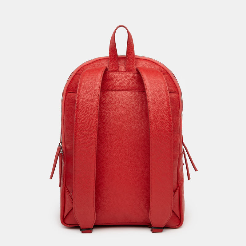 Genuine Leather Backpack Bag Dark Red 75597